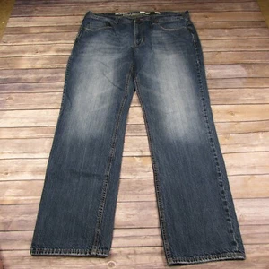 DKNY Jeans SOHO Relaxed 38x32 Lightly Distressed Blue Jeans - Picture 1 of 8