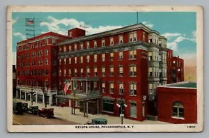 Postcard Advertising Hotel Nelson House Coughlan Poughkeepsie NY Cancel 1935 - Picture 1 of 2