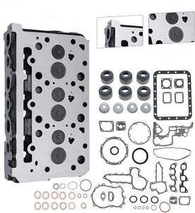 D1703 Cylinder Head+Full Gasket For Kubota Engine Bobcat 238 325 328 Excavator - Picture 1 of 5
