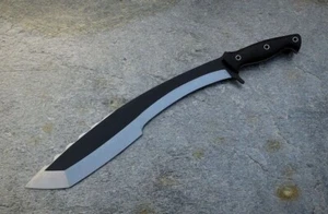 BEAUTIFUL HANDMADE CARBON STEEL BLADE BLACK COATED SURVIVAL HUNTINGKUKKRI KNIFE - Picture 1 of 3