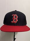 Boston Red Sox MLB Blue Red Pinstripe 59Fifty New Era Cap Hat 7 1/2 59cm