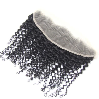 HD 13X4 deep curly Lace Frontal Closure 13*4 Lace Frontal 12A human deep curly   - Image 1 of 4