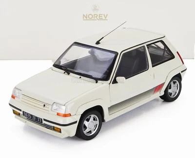 Renault 5 GT Turbo Phase 2 Ph2 Panda White Bianco 1989 Norev 1:18 Nuovo 1/18 - Immagine 1 di 4
