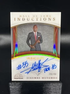2020-21 Panini Immaculate Hall Of Fame Introductions Auto Dikembe Mutombo /49 - Picture 1 of 2