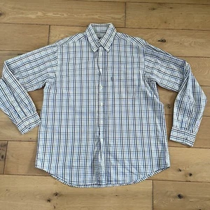 Barbour Tattersall Check Shirt Men’s Medium Plaid Long Sleeve Pocket Button Down - Imagen 1 de 12
