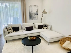 Ikea SÖDERHAMN Ecksofa 4-sitzig, mit Blekinge weiß Bezug - Bild 1 von 9