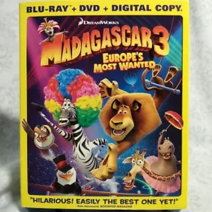 Madagascar 3: Europe's Most Wanted (Blu-ray/DVD Combo) SWB Combined Shipping - Picture 1 of 5