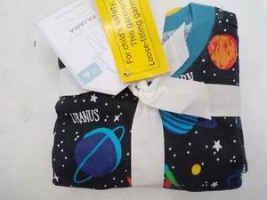 Pottery Barn Kids Emery Outer Space Pajama Set Rocket Ship Stars Planet 4 #9750A - Picture 1 of 5