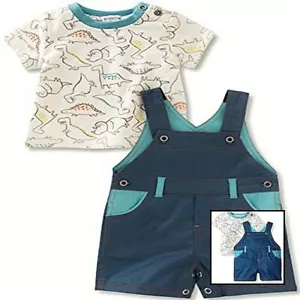 Absorba Baby Boys Dinosaur Shortall Sets~~0/3M~3/6M~6/9M~24M~~Navy~~NWT~~Org.$36 - Picture 1 of 1