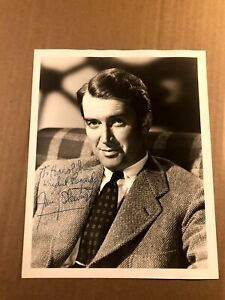 James Stewart Rare Early Vintage Autographed 8/10 Photo 50s Winchester 73