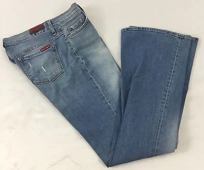 Sacred Blue B2 Women's Boot Cut Flare Denim Jeans Faded Light Wash NWOT Waist 29 - Image 1 of 3