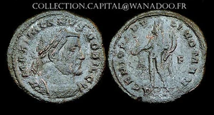 Follis Galerius (Emp. 305-311 A.D.) GENIO POPULI ROMANI. Bronze - Picture 1 of 1