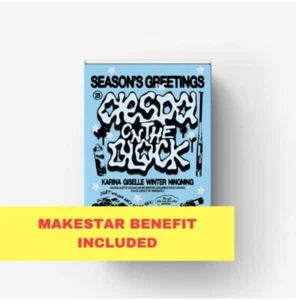 In Stock! aespa-2025 SEASON'S GREETINGS+MAKESTAR POB P.Card 1 SET Kpop Sealed - Picture 1 of 8