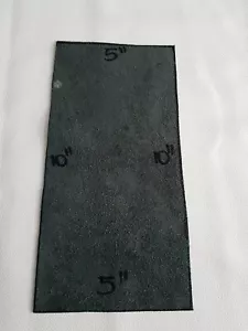 "CORTADOS DE CUERO GENUINO NEGRO 10"" x 5"" CUERO DE CALIDAD ITALIANA SUPERIOR - Imagen 1 de 3