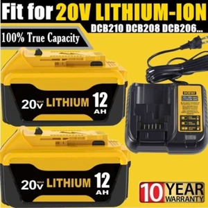 For DeWALT DCB210-2 20V MAX 10.0 AH Lithium-Ion Battery /Charger DCB210 12 Ah - Picture 1 of 23