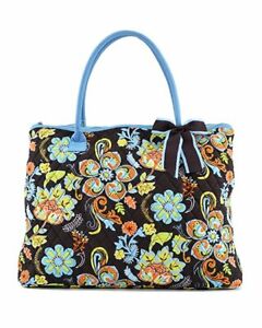 Bright Stripes and Polka Dots Ready to Ship Weekend BagSatchelLarge PurseInsulated Bag Large Reversible Quilted Tote