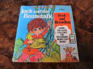 Vintage PETER PAN Records 45 RPM Jack & The Beanstalk Book & Recording Set~1981 - Picture 1 of 6