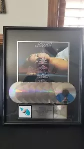 JEWEL - RIAA CERTIFIED 8X PLATINUM RECORD AWARD + SIGNED CONTRACT WITH PRODUCER - Bild 1 von 9