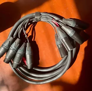 Mogami W2931, 11 ft. 4 Channel Studio Snake, Gold Neutrik XLR Male to XLR Female - Picture 1 of 7