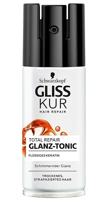 38,78€/L- 6x Gliss Kur Glanz Tonic/Glanz Spray-Total Repair-trockenes Haar-100ml