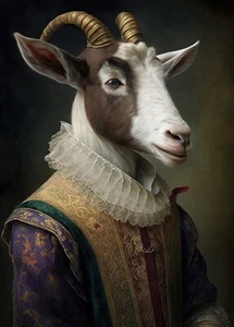Aristocratic Goat #2 - Cute Funny Animals - Poster - Picture 1 of 5