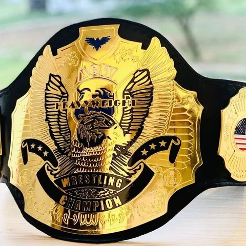New Customize ACW Championship Belt 2MM zinc metal plates Adult Sized belt Cover