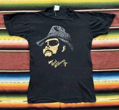 Camiseta RARA De Colección HANK WILLIAMS Jr BOCEPHUS Tour Años 70 80 MÚSICA BANDA Negra Foto 1 de 4