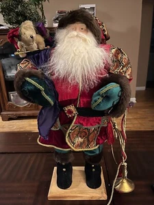 Large authentic Santa decoration. 31” X 16” Father Christmas - Picture 1 of 9