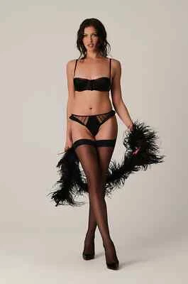 Tanga Kiki De Montparnasse Muse - Negra Talla S - 90% Seda Foto 1 de 4