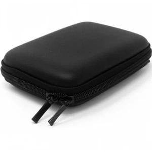 Compact Camera Case Universal Hard Bag Pouch + Strap Black  - Picture 1 of 5