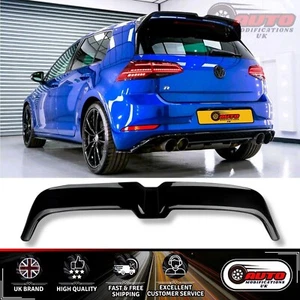 VW Golf Mk 7 Mk7.5 GTD GTI R Rear Boot Spoiler Wing Gloss Black Oettinger Style - Picture 1 of 10
