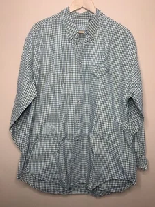 Eagle Men's Size XL Shirt Button Up Checkered Collared Black Yellow Long Sleeve - Picture 1 of 22