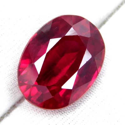 14.70 Ct Certified Natural Mozambique Red Ruby Stunning Oval Cut Rare Gemstone - Image 1 of 4