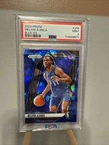 Prizm Melvin Ajinça RC 2024 🔥 Blue Ice/125 PSA 9 Mavs Rookie SSP - Imagen 1 de 2
