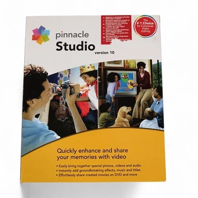 Pinnacle Studio Version 10 Video Editing Software Windows XP DVDs & Manuals Pack - Image 1 of 4