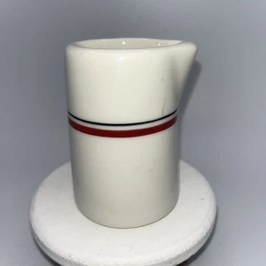 Syracuse China USA 89 Restaurant Wear Individual Red Stripe Creamer 3” - Picture 1 of 4