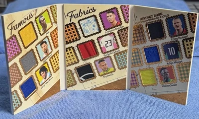 Libro de Historia Hoja 2025 Telas Famosas Juego Usado/25 Pelé, Messi, Ronaldo, Mbappé Foto 1 de 4