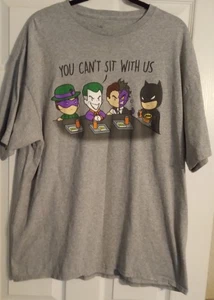 Batman & Villians Grey T-shirt. Adult Size 2XL. Humor - Picture 1 of 4