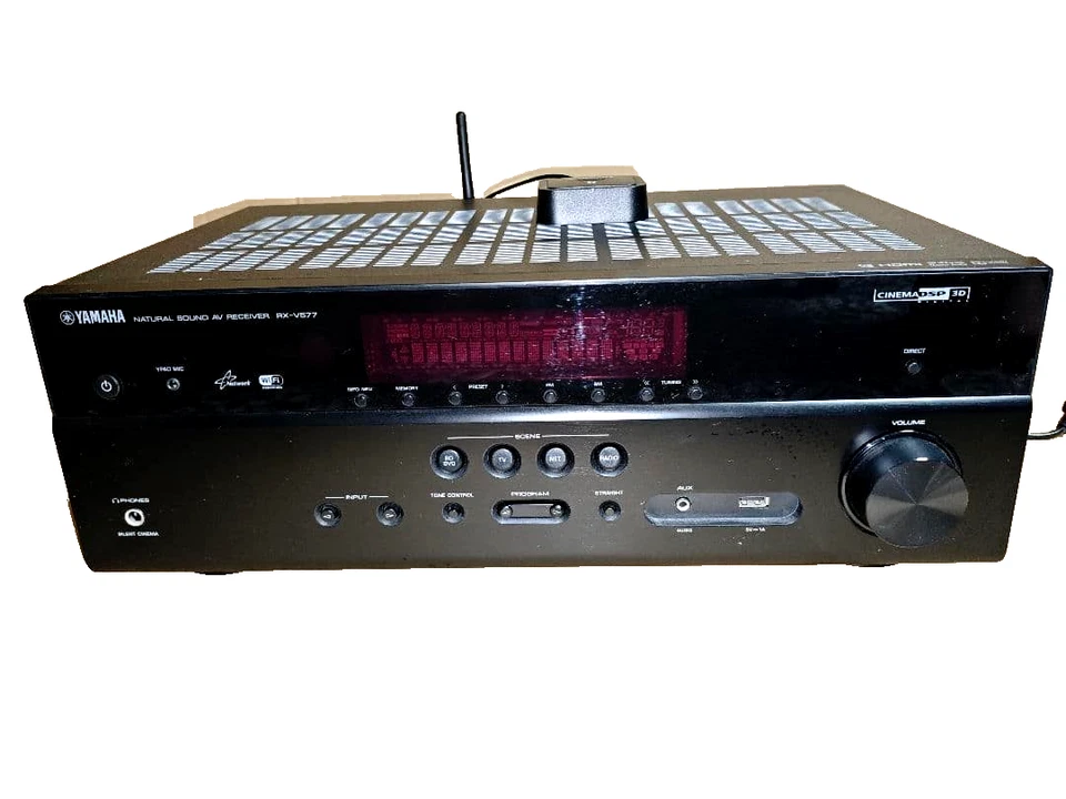 Yamaha RX-V577 Amplificatore AV, YBA-11 Ricevitore Bluetooth + Telecomando (Usato) - Immagine 1 di 4