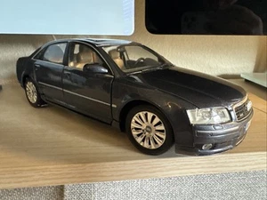 Motormax Audi A8 Blue 1/18 Diecast Model Car - No Box - Picture 1 of 14