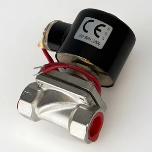 Stainless Electric Solenoid Valve 1/2" NPT 110V 120V AC NC 120V EPDM - Picture 1 of 12