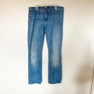 Pantalón vaquero cuarto francés preparación toque de queda madre talla 28 - Imagen 1 de 11