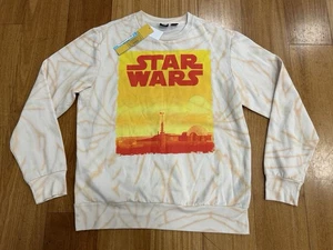 Maglione uomo Star Wars beige tie dye taglia large NUOVO *SPEDIZIONE VELOCE* lavaggio acido - Foto 1 di 8
