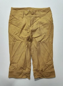 Tulle Women's Mustard Wool Blend Lined Capri Pants Size 6 - Picture 1 of 4