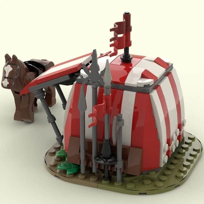 Hot Sale Medieval Tournament Tent 164 Bricks MOC Build Christmas Gift - Image 1 of 4