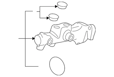 Cilindro maestro original Ford CT4Z-2140-A Foto 1 de 4