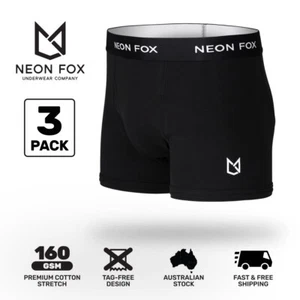 Mens Boxer Brief - Premium Underwear - Cotton Stretch - Trunks - 3 Pack - Picture 1 of 5