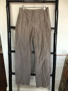 SPORTSCRAFT Signature Size 6 Classic Linen Blend Pants BNWT Mocha Work Business - Picture 1 of 7