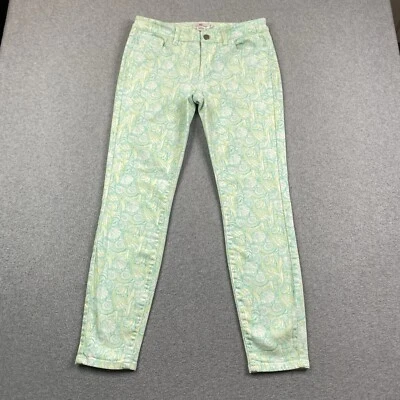 Pantalones de mezclilla Vineyard Vines para mujer 6 30x27 conchas marinas gráficos elásticos al tobillo ciudad Foto 1 de 4
