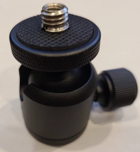 HD 360° Swivel Ball Head 3/8"-16 Screw Mount Bracket Holder Camera Tripod Mic - Picture 1 of 2